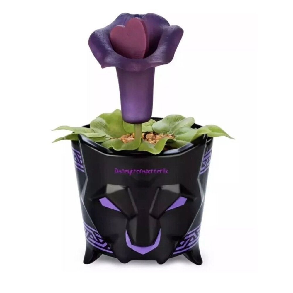 Disney Parks Black Panther Wakanda Planter Heart Shaped Herb Brand New In Box!